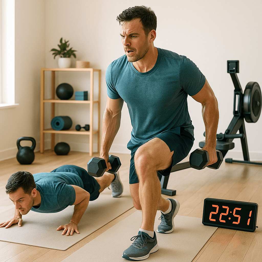 Metabolic conditioning and cardio equipment illustration